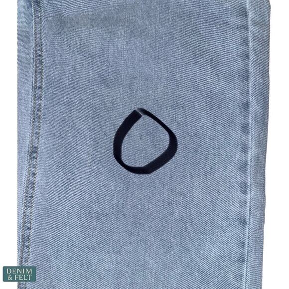 Wide Leg Light Wash Denim Jeans Relaxed Straight Fit Women’s Size XS Casual - Picture 7 of 7